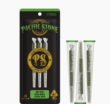 Pacific Stone — 805 Glue, Kush Mints, Cereal Milk PREROLLS 3pk - Hybrid Variety Pack (H) - 3g