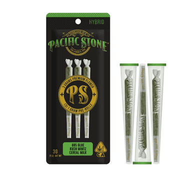 Pacific Stone — Pacific Stone Hybrid Variety Preroll 3pk 3g - Cereal Milk (H) 805 Glue (H) Kush Mintz (H) - 3g